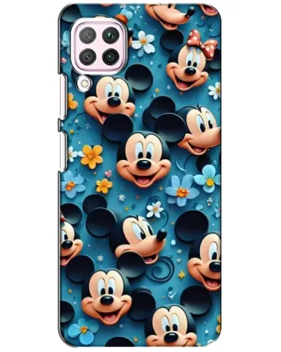 Чехол для Huawei P40 Lite с картинкой «Паттерн Микки и Минни»