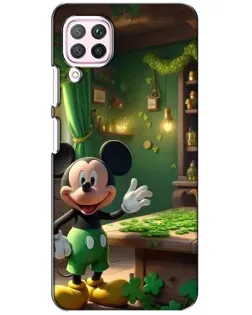 Чехол для Huawei P40 Lite с картинкой «Микки в мастерской» Чехол для Huawei P40 Lite с картинкой «Микки в мастерской»