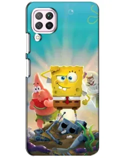 Чехол для Huawei P40 Lite с картинкой «Спанч Боб победитель»