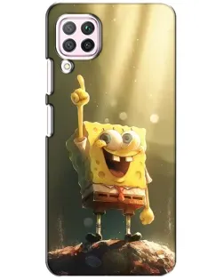 Чехол для Huawei P40 Lite с картинкой «Сияющий Спанч Боб»