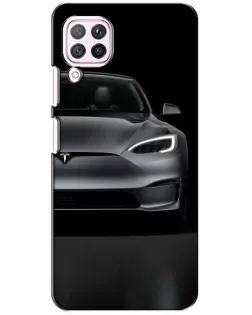 Чехол для Huawei P40 Lite с картинкой «Tesla Model S Look»