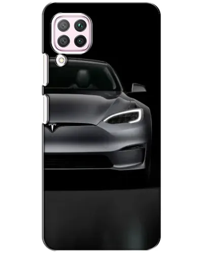 Чехол для Huawei P40 Lite с картинкой «Tesla Model S Look»