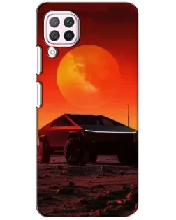 Чехол для Huawei P40 Lite с картинкой «Cybertruck на Марсе»