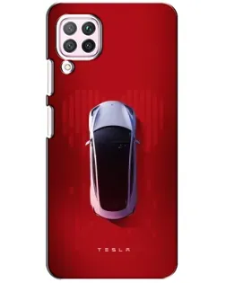Чехол для Huawei P40 Lite с картинкой «Tesla Top View»