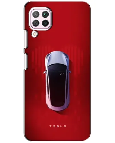 Чехол для Huawei P40 Lite с картинкой «Tesla Top View»