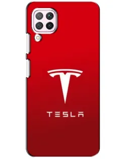 Чехол для Huawei P40 Lite с картинкой «Tesla Red Classic»