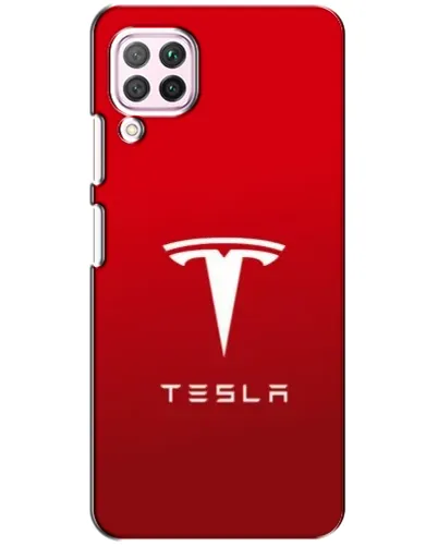 Чехол для Huawei P40 Lite с картинкой «Tesla Red Classic»