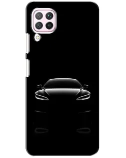 Чехол для Huawei P40 Lite с картинкой «Силуэт Tesla Night»