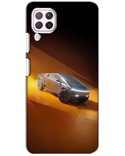 Чехол для Huawei P40 Lite с картинкой «Cybertruck в пустыне»
