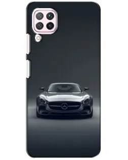 Чехол для Huawei P40 Lite с картинкой «Mercedes на черном»