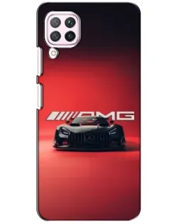 Чехол для Huawei P40 Lite с картинкой «Mercedes AMG — красная линия»