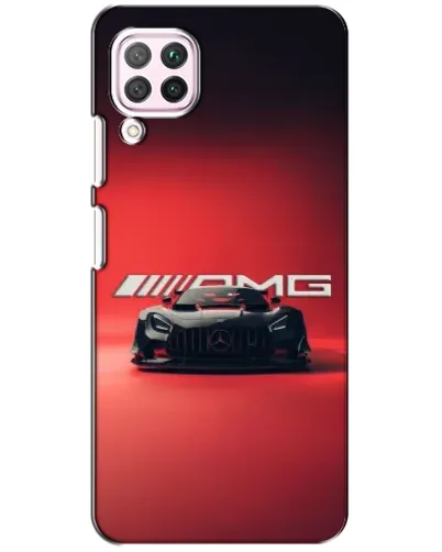 Чехол для Huawei P40 Lite с картинкой «Mercedes AMG — красная линия»