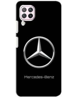 Чехол для Huawei P40 Lite с картинкой «Mercedes Silver Logo»