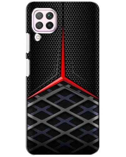 Чехол для Huawei P40 Lite с картинкой «Mercedes Carbon Grid»