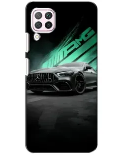 Чехол для Huawei P40 Lite с картинкой «Темный Mercedes AMG»