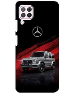 Чехол для Huawei P40 Lite с картинкой «Mercedes G-Class красный»