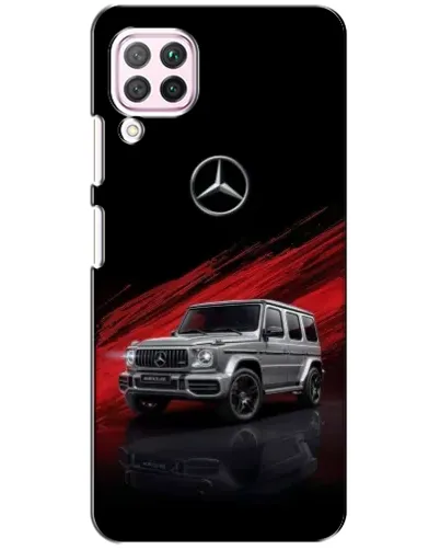 Чехол для Huawei P40 Lite с картинкой «Mercedes G-Class красный»