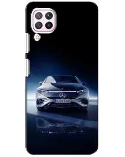 Чехол для Huawei P40 Lite с картинкой «Ночной Mercedes EQ»