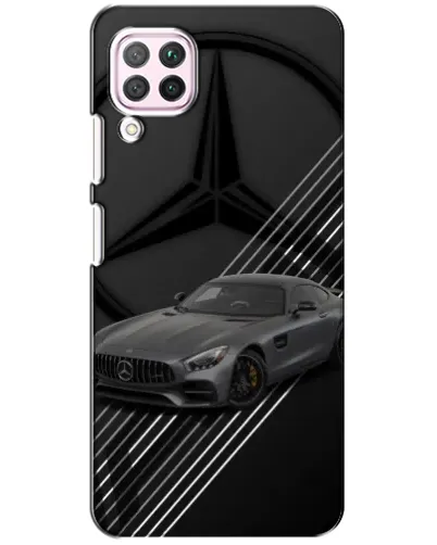Чехол для Huawei P40 Lite с картинкой «Mercedes AMG — графика»