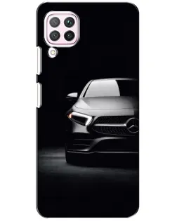 Чехол для Huawei P40 Lite с картинкой «Свет фар Mercedes»