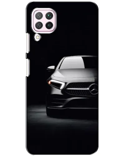 Чехол для Huawei P40 Lite с картинкой «Свет фар Mercedes»