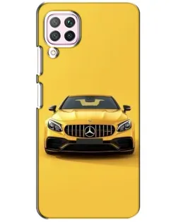 Чехол для Huawei P40 Lite с картинкой «Желтый Mercedes GT»