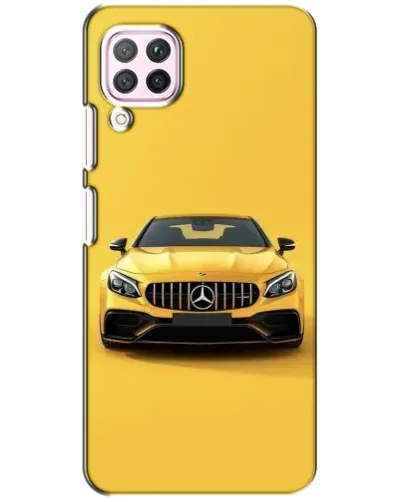 Чехол для Huawei P40 Lite с картинкой «Желтый Mercedes GT»