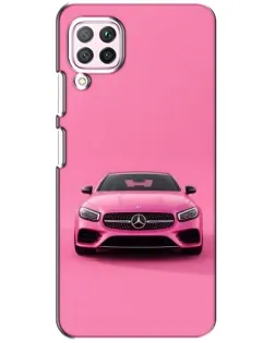 Чехол для Huawei P40 Lite с картинкой «Розовый Mercedes AMG»
