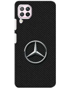 Чехол для Huawei P40 Lite с картинкой «Карбоновый Mercedes стиль»