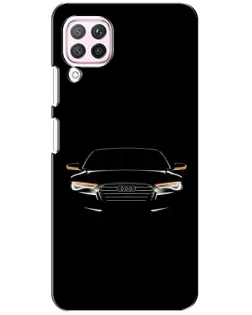 Чехол для Huawei P40 Lite с картинкой «Audi — ночной контур»
