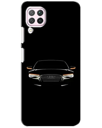 Чехол для Huawei P40 Lite с картинкой «Audi — ночной контур» Чехол для Huawei P40 Lite с картинкой «Audi — ночной контур»