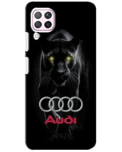 Чехол для Huawei P40 Lite с картинкой «Пантера и Audi» Чехол для Huawei P40 Lite с картинкой «Пантера и Audi»