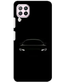 Чехол для Huawei P40 Lite с картинкой «Взгляд Audi в темноте»