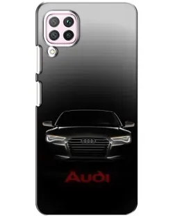 Чехол для Huawei P40 Lite с картинкой «Audi — градиентный контур»