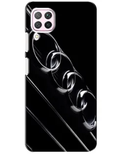 Чехол для Huawei P40 Lite с картинкой «Audi — абстрактные кольца»