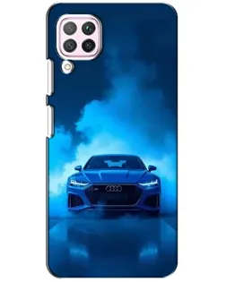Чехол для Huawei P40 Lite с картинкой «Audi — голубая энергия»