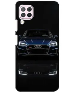 Чехол для Huawei P40 Lite с картинкой «Audi — ночное отражение»