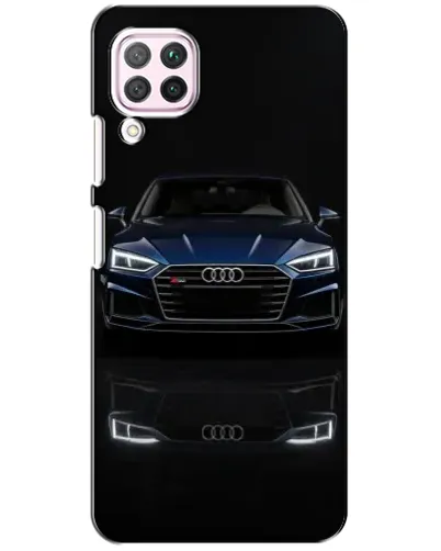 Чехол для Huawei P40 Lite с картинкой «Audi — ночное отражение» Чехол для Huawei P40 Lite с картинкой «Audi — ночное отражение»