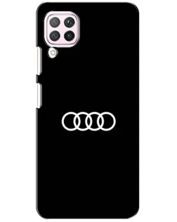 Чехол для Huawei P40 Lite с картинкой «Audi White Logo»