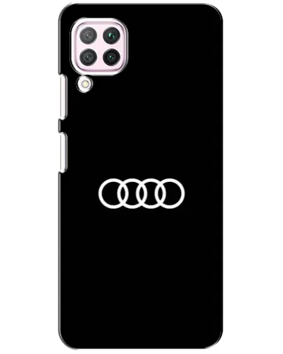 Чехол для Huawei P40 Lite с картинкой «Audi White Logo» Чехол для Huawei P40 Lite с картинкой «Audi White Logo»