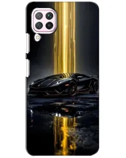 Чехол для Huawei P40 Lite с картинкой «Ночной Lamborghini драйв»