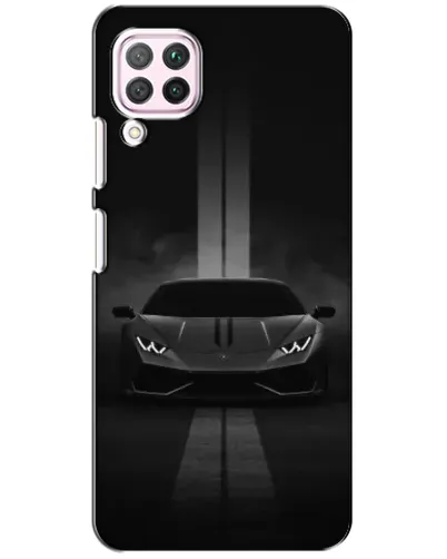 Чехол для Huawei P40 Lite с картинкой «Lamborghini симметрия дорог»