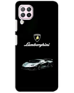 Чехол для Huawei P40 Lite с картинкой «Логотип Lamborghini классика»