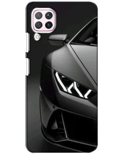 Чехол для Huawei P40 Lite с картинкой «Lamborghini фары детализация»