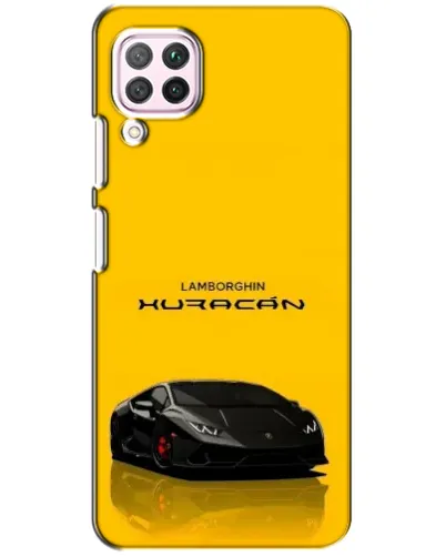 Чехол для Huawei P40 Lite с картинкой «Lamborghini Huracan черный»