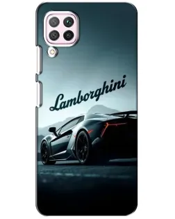 Чехол для Huawei P40 Lite с картинкой «Классическая надпись Lamborghini»
