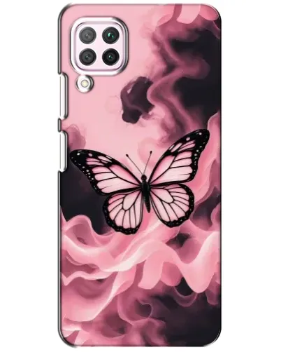 Чехол для Huawei P40 Lite с картинкой «Бабочка в дыму» Чехол для Huawei P40 Lite с картинкой «Бабочка в дыму»