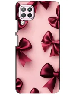 Чехол для Huawei P40 Lite с картинкой «Бордовый атлас»