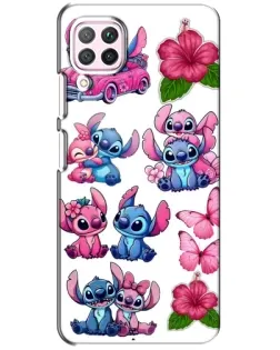 Чехол для Huawei P40 Lite с картинкой «Стикеры Stitch и Angel» Чехол для Huawei P40 Lite с картинкой «Стикеры Stitch и Angel»