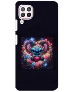 Чехол для Huawei P40 Lite с картинкой «Stitch в цветах» Чехол для Huawei P40 Lite с картинкой «Stitch в цветах»